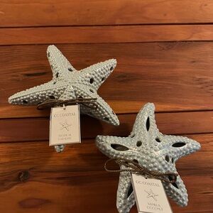 Starfish Decor ceramic set of 2